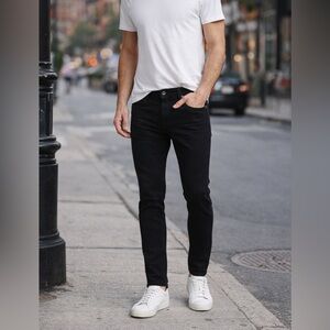 Rag & Bone Fit 1 Extra Slim Black Jeans 30x28.5 Made in USA